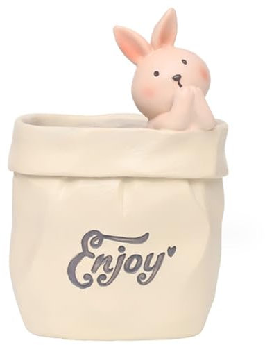 GOZAR 1 pot de fleurs rustiques rétro imitation papier en résine pour plantes grasses de bureau