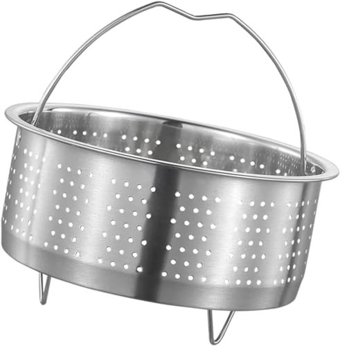 Steamer Basket for Instant Pot, Ø20cm Stainless Steel Steamer Basket Insert for Pots, Vegetable Steamer Basket for Pressure Cooker Insert Pot for Steaming Rice, Vegetables, Fish and Eggs