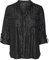 VERO MODA Damen Vmbumpy Ls Shirt WVN Ga Noos Langarmbluse, Black/Stripes:Silver Lurex, X-Small