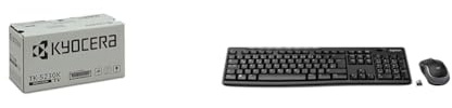 Kyocera TK-5230K Original Toner-Kartusche Schwarz 1T02R90NL0. Für ECOSYS M5521cdn & Logitech MK270 Kabelloses Set mit Tastatur und Maus für Windows