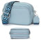 Atgbiem Crossbody Bag Damen Veganes Leder Umhängetasche Damen Klein Handytasche Zum Umhängen Kleine Handtasche Damen Hellblau