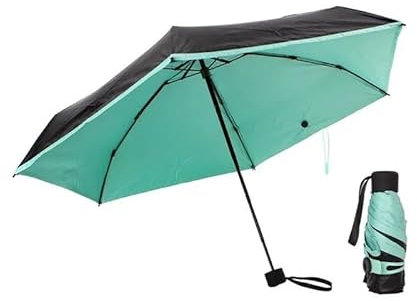 VhoMes Mini parapluie pliant Parasol ensoleillé anti UV petits parapluies de poche pluie femmes(Size:Blue)