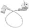 HuaLiSiJi Kaltgerätestecker Gewinkelt Netzkabel 3 Polig Kaltgerätekabel, Kabel Schutzkontakt Stecker Typ F (CEE 7/4) auf C13 Buchse, Für Computer Server Monitor Reiskocher (Weiß, 0.5m)