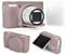 VOVMOEYA SX740 Camera Case Accessories Set[with 2 LCD Tempered Films],Silicone Protective Case Compatible with Canon PowerShot SX730 SX740 HS Digital Camera - Grey