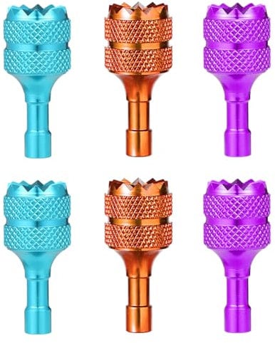 lasuroa 6uds Stick Droner, Stick Control Mini Drone Accesorios para Drones Joystick de Drone Compatible con Accesorios de Controlador Inteligente dji Mini 3 Pro dji RC(Azul Claro Morado Naranja)