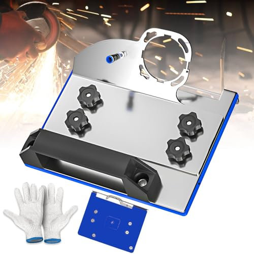 YANGUN Angle Grinder Stand for Tile 45°Chamfer Cutting, 100-type Special Cutting Bracket, Angle Grinding Fixed Holder Attachment with a Bottom Plate, 45 Degree Angle Tile Grinding Fixed Holder