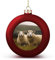 Weihnachtsbaumschmuck, zwei weiße Schafe, Weihnachtskugel-Dekorationsset, Weihnachtsbaumschmuck für Urlaubsdekoration