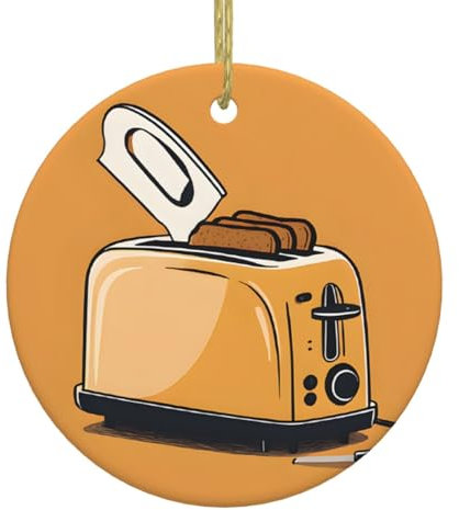 Niedliche weinende Kettensägen-Weihnachtsbaum-Anhänger, Keramik-Ornamente, personalisierte Weihnachtsdekoration, Neuheit