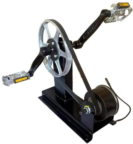 Generatori a manovella Generatore di corrente a pedale da 300 W, Generatore di corrente a pedale con interfaccia USB/Uscita DC1-35V, Caricatore per generatore di bicicletta facile da trasportare
