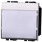 Pulsante portanome, 2 moduli, Moduli Bianchi, Compatibile Con BTicino Living, frutti, interruttori, pulsanti, deviatori, dimmer, sensori, PIR, buzzer, Per Placche originali e compatibili