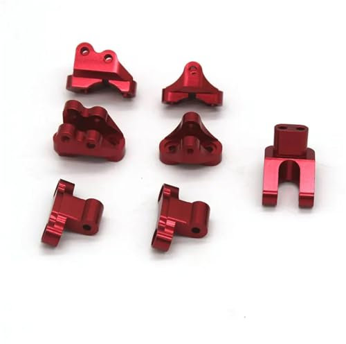 GTFRUQAS RC Ersatzteile Für WLtoys Für Yikong Für YK4102 Für YK4103 1/10 RC Für Klettern RC Auto Metall Upgrade Zubehör Trolley Halterung(Red)