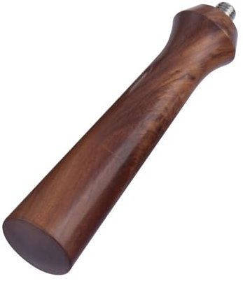 Portafilter à café luxueux avec poignée élégante en bois pour cafetière expresso