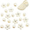 AFCJLTO 20 Stück Schuh Charms, glänzende Schuhanhänger, Blumen Schuhanhänger für Mädchen, Blumen Schuh Charms mit Knöpfen, Anhänger Damen Mädchen Clogs Sandalen DIY Schuhschmuck, für Clogs und Schuhe