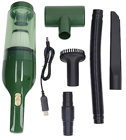 AYNEFY Keyboard Vacuum, Cordless Staubsauger Große Saugkraft 4000mAh Schnellladung Leiser Elektrischer Luftbläser für Haushalt Büro Auto, mit Wiederaufladbarem Akku, Flachdüse, (Green)