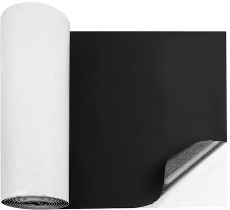 Schaumstoffplatte Selbstklebend 3mm x 300mm x 1.5m, CR Neopren Schaumstoffmatte Wasserdicht & Flammhemmend, Antivibrationsmatte für Schalldämmung & Möbelschutz