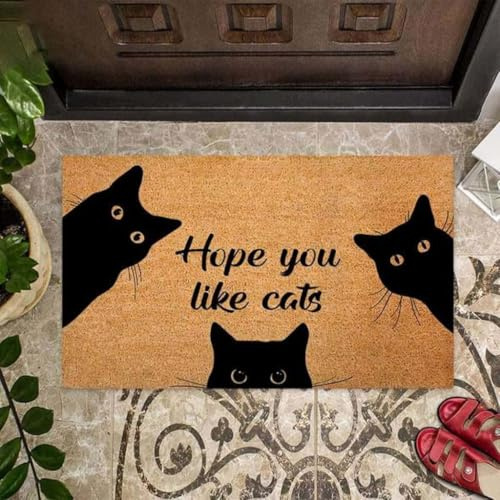 Door Mat Hope You Like Cats Doormat