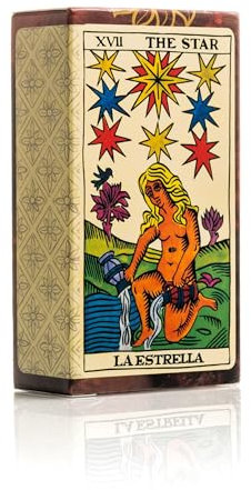 Fournier Español Baraja Tarot clásica de 78 Cartas, Color marrón, único (F21814), a partir de 18 años.
