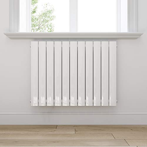 ELEGANT Badheizkörper Design Heizkörper 630x847mm Einlagig Badezimmer/Wohnraum Seitenanschluss Weiß Flachheizkörper Badheizkörper Radiator