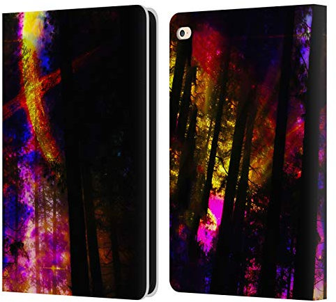 Head Case Designs Offizielle Haroulita Saturn Blitzschlag Fantasy 4 Leder Brieftaschen Handyhülle Hülle Huelle kompatibel mit Apple iPad Air 2 (2014)