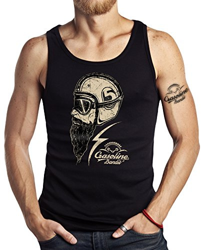 Gasoline Bandit Hot-Rod Biker Racer Tank-Top: Respect