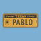 Dekoratives Nummernschild, aus Aluminium oder PVC, bedruckt im Vintage-Stil, Amerikanischer Stil, personalisierbar, 8 Modelle