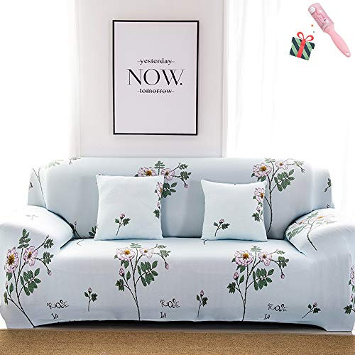 Sofabezug Sofa Überwürfe 3 Sitzer, Morbuy Nordisch L Form Ohne Armlehnen Ecksofa Sofa Abdeckung Sofahusse Elastisch Stretch Spandex Antirutsch Couchbezug Sesselbezug (4 Sitzer,Rose)