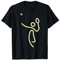 Badminton Strichmänchen - Federball Geschenkidee T-Shirt