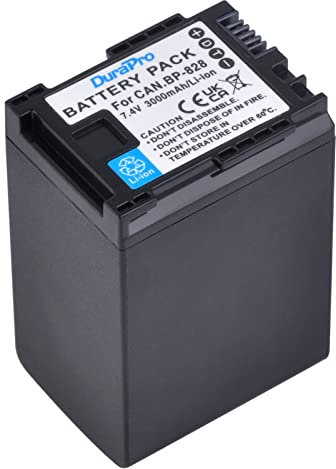 DuraPro 1Pc 3000mAh BP-828 Akku für Canon BP-828 BP-820; Canon VIXIA GX10 HFS30 HF20 HG20 G30 G40 XA20 XA25 HFM300 Camcorders