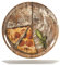 Saturnia 33073 Slice Packung mit 6 Pizzatellern, Porzellan, Sortiert, 33 cm, Mehrfarbig