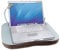 Laptop Tray Lap desk With Cup Holder & LED Light Portable Travel Table Multi-Purpose Knee Table Portable with Easy Carry Handle Soft Padded Heat Protection