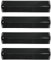 LOKHING 92151 (4-Pack) Gas Grill Ersatzteile Porzellan Stahl Heizplatte für Enders, Taino, ProfiCook, Campingaz, Char-Broil, Landmann und andere Modelle Gasgrill