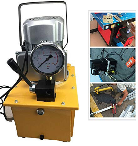 Sujrtuj 220 V, 750 W, 700 bar, pompa idraulica elettrica 7 l, valvola manuale, pompa idraulica elettrica, 1400 giri/min.