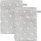 Erwin Müller Walk-Frottier Waschhandschuh 2er-Pack Baden Baden hellgrau Größe 15x21 cm - extra saugstark, schnell trocknend, samtweich