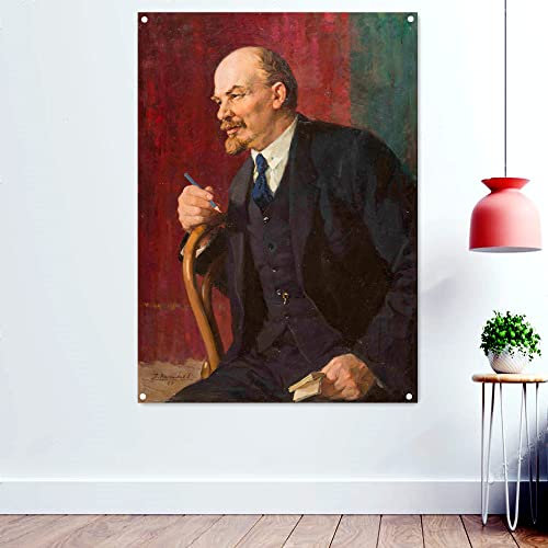 The Great Sowjetunion CCCP UdSSR President Lenin Poster Banner Flagge kommunistische Propaganda Tapisserie Wandbild 96 x 144 cm
