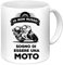 Tazza Mug Io non russo sogno di essere una moto - in ceramica simpatica per la colazione, caffè o tè