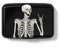 Hsxnam Étui pour cartes de crédit en aluminium avec blocage RFID - Joli étui pour cartes de visite pour homme et femme, Ok Skull, Moderne