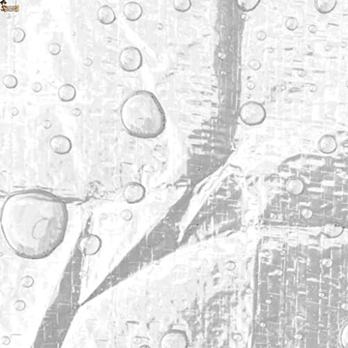 Auvent en toile imperméable multifonction pour extérieur, 2 x 3 m. 110 g/m². Renforcé !! Bâche de protection pour bois, remorque, piscine, meuble de jardin. (110 g/m², blanc, 2 x 3 m)