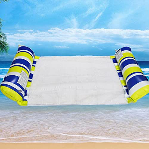 Pool Wasserhängematte Aufblasbare Hängematte Aaufblasbares Schwimmbett Sommer-Schwimmbad Tragbarer Schwimmstuhl Schwimmendes Spielzeug Aufblasbare Pool Float Lounger,Stripe 7
