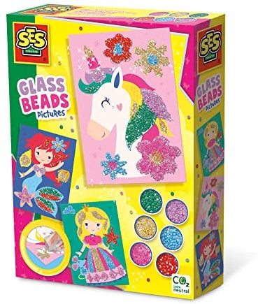 SES Creative 14132 Meerjungfrau Glasperlenbilder, Multicolor, One Size