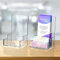 NiOffice 2er-Set Transparent Acryl-Prospektständer mit Visitenkartenfach, 10,5 cm Flyerständer/Prospekthalter zur Wandmontage oder als Tischaufsteller für Flyer, Broschüren, Menükarten und Magazine