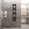 Warmehaus Straight Heated Towel Rail Radiator Ladder Black 1600x300mm Central Heating Radiators for Bathroom Kitchen