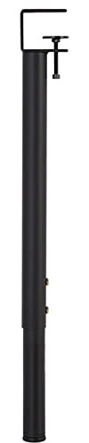 YUJIANHUAA Pieds de Serrage de Table Forme de F,65-95cm Réglables Pied,Pieds de Support DIY,Télescopique Pieds de Bureau de Bar,pour plan de travail,bar,bureau,sans Perçage (1pcs,Black)
