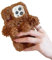 FAOONNMY Flauschige Plüsch Hülle für iPhone 11, Weiche Warme Pelzig Teddy Hund Plüsch Handyhülle für Frauen Jungen Mädchen, Süße Kunstfell Schutzhülle Stoßfest Kompatibel mit Brown iPhone 11