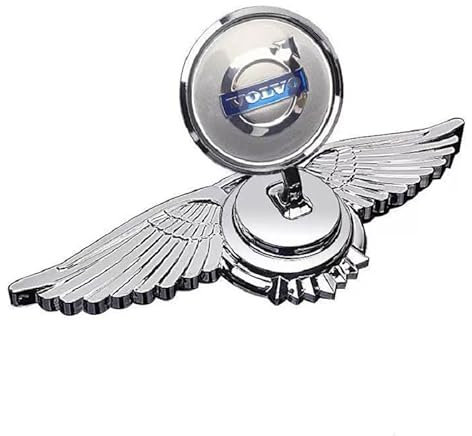 Auto Emblem für Volvo V90 2021 2022 2023, 3D Logo Abzeichen Aufkleber Plakette Stickers Motorhaube Karosserie Selbstklebend Metall Zubehör,B