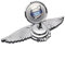 Auto Emblem für Volvo V90 2021 2022 2023, 3D Logo Abzeichen Aufkleber Plakette Stickers Motorhaube Karosserie Selbstklebend Metall Zubehör,B