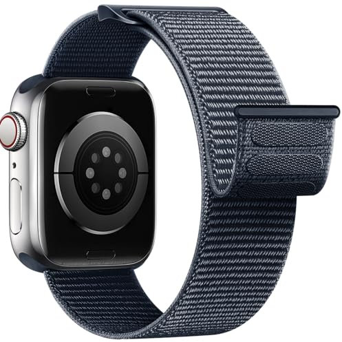 Yoohoo Nylon Correa Compatible con Correa Apple Watch 44mm 40mm 41mm 42mm 38mm 45mm 46mm 49mm Mujer Hombre,Soft Sport Correa Reloj Deportiva Compatible con iWatch 10 9 8 7 6 5 4 3 2 1 SE Ultra 1/2