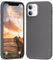PuyaTeya Liquid Silikon handyhülle für iPhone 12 hülle,iPhone 12 Pro hülle, Hochwertiges Silikon-4 Schichten stoßfeste Handyhülle, kratzfestes weiches Mikrofaserfutter 6.1 Zoll (Grau)