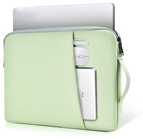 Custodia per computer portatile da 14 a 15 pollici per HP Lenovo Acer Dell Chromebook/Stream/Aspire 3, Lenovo IdeaPad/ThinkPad, Asus Chromebook/Vivobook Go, Dell Latitude 7490 Bag, verde