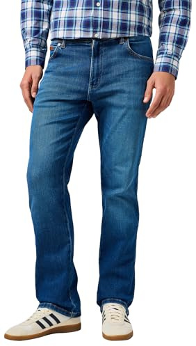 Wrangler Men's Texas Jeans, Verdant Tone, 42/34