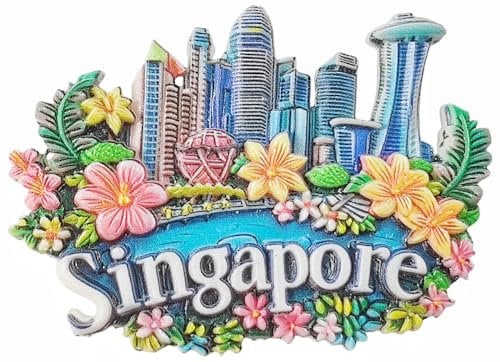 Singapore Refrigerator Magnet Travel Souvenir Fridge Decoration Magnetic Sticker 3D Craft